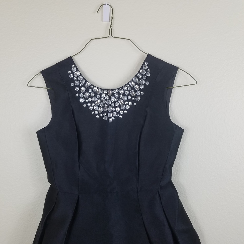 Kate Spade Black A line Embellished Dress Size 4 - Picture 2 of 8